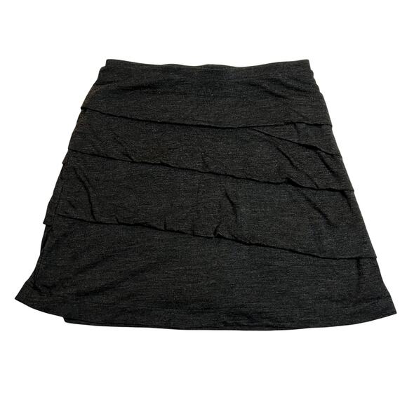 Prana Leah Tiered Layered Knit Skirt Size X-Small Neutral Casual Lightweight - Picture 1 of 8